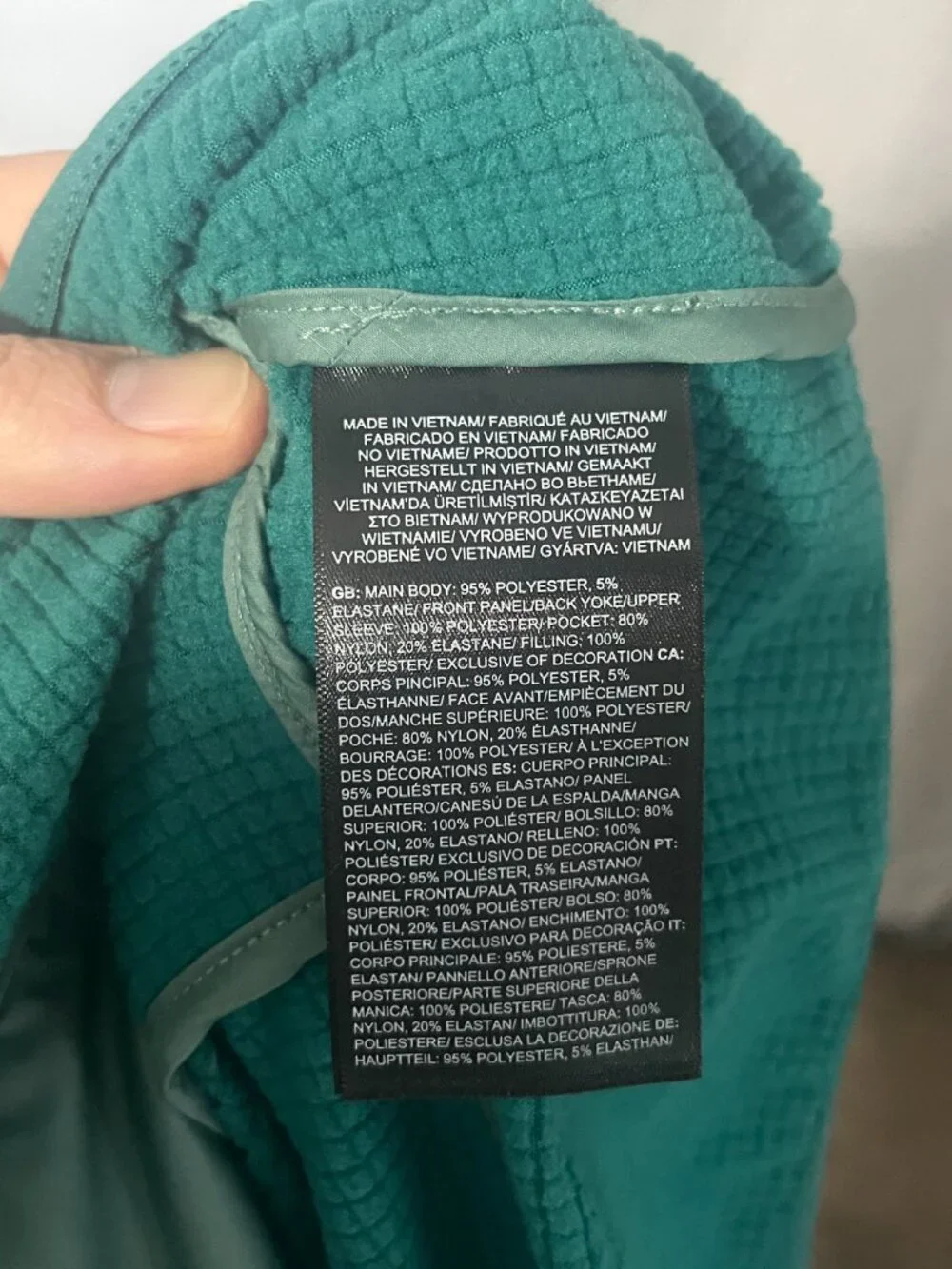 🏔️ The North Face Men's Green Full Zip Running Jacket Medium M 🌲